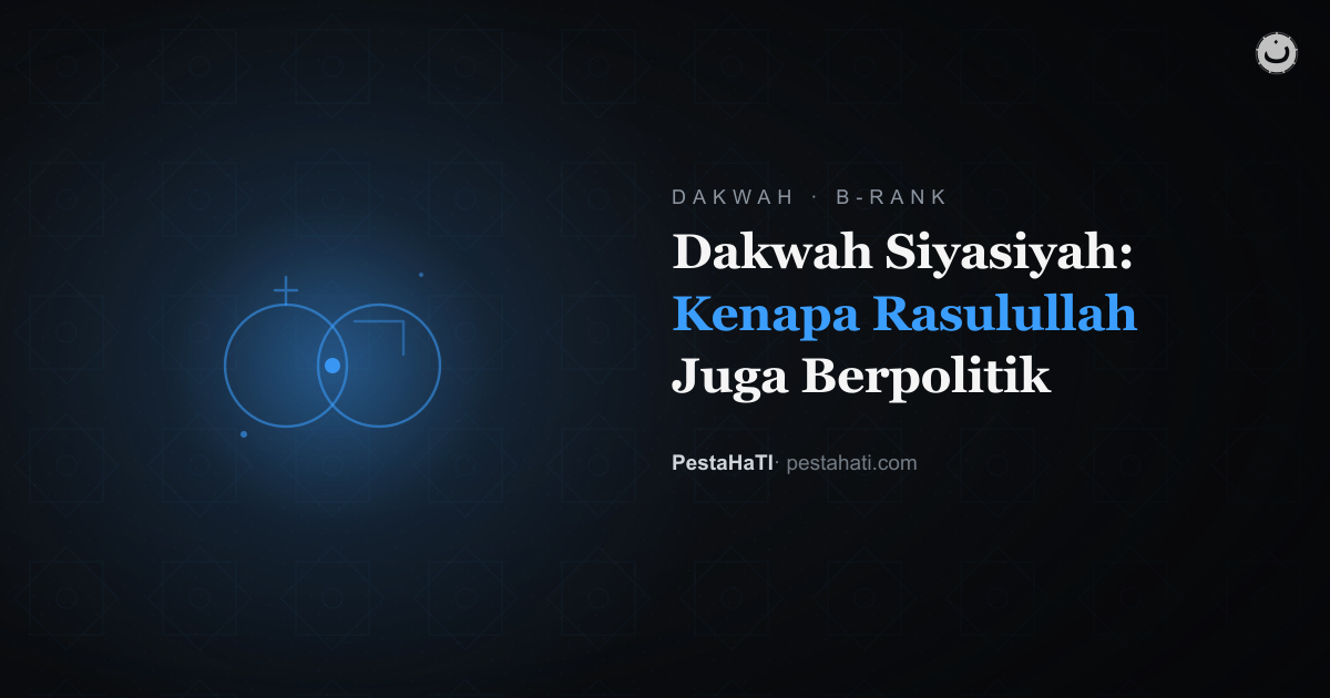 Dakwah Siyasiyah: Kenapa Rasulullah Juga Berpolitik