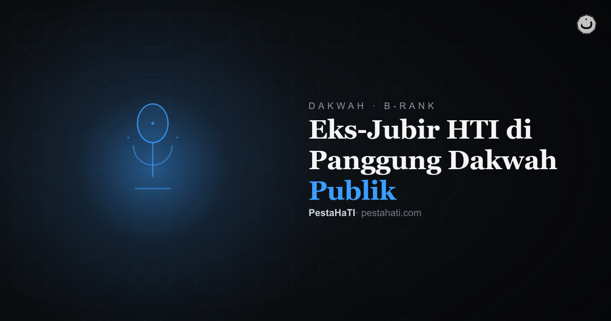 Eks-Jubir HTI di Panggung Dakwah Publik: Apa Artinya?