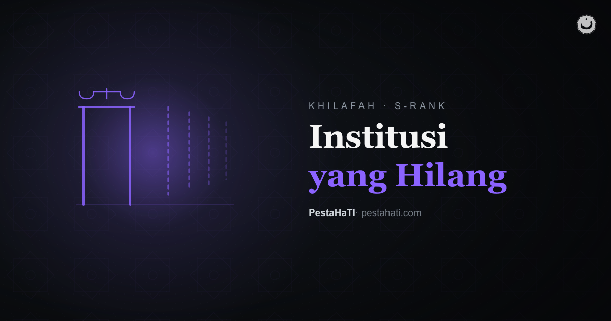 Institusi yang Hilang Bersama Runtuhnya Khilafah
