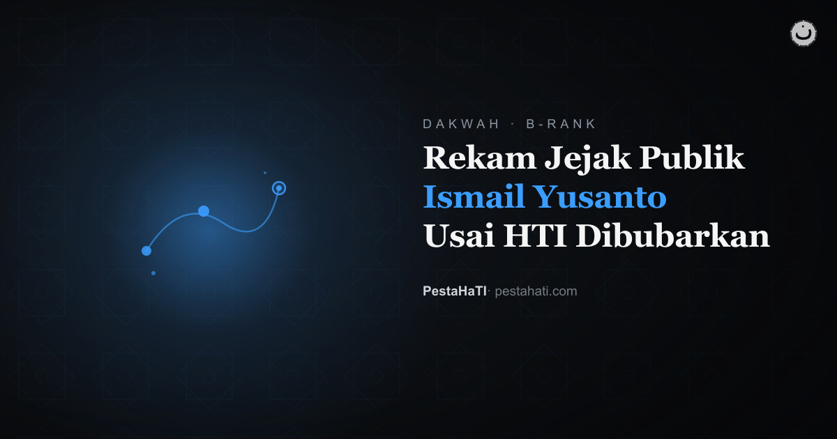 Rekam Jejak Publik Ismail Yusanto Usai HTI Dibubarkan