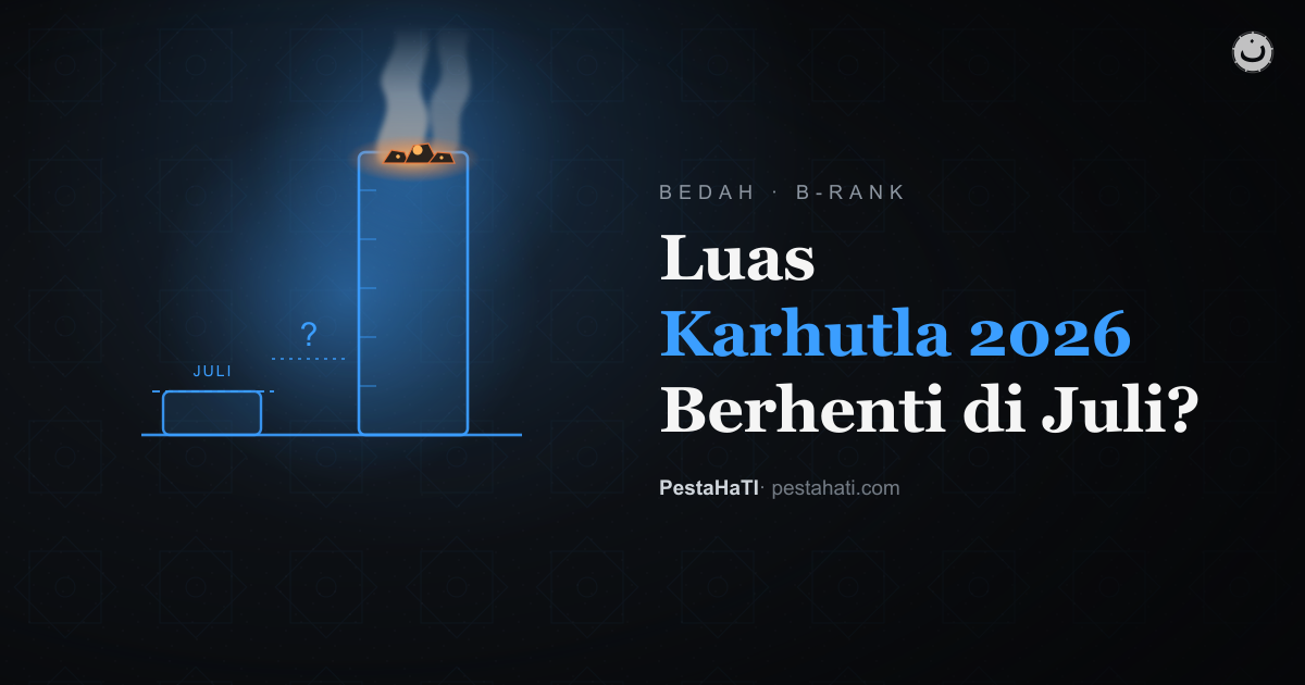Luas Karhutla 2026: Kenapa Angka Resmi Berhenti di Juli?