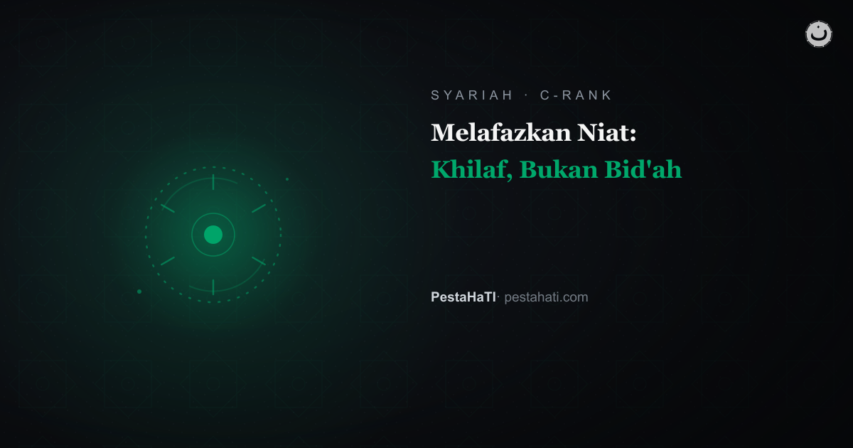 Melafazkan Niat Shalat: Debat yang Sudah Lama Punya Jawaban