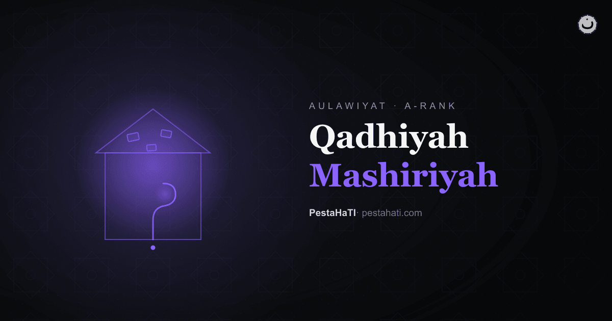 Qadhiyah Mashiriyah: Pertanyaan Nasib yang Kita Hindari