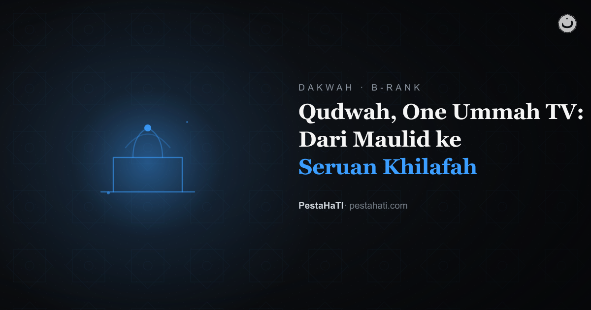 Qudwah One Ummah TV: Dari Maulid ke Seruan Khilafah